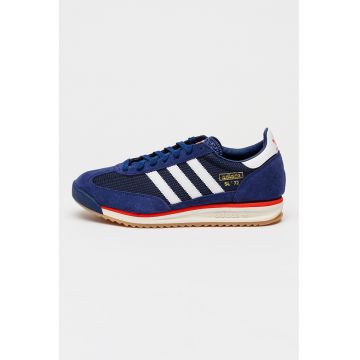 Pantofi sport SL 72 RS cu garnituri din piele intoarsa - Rosu/Albastru indigo/Alb murdar