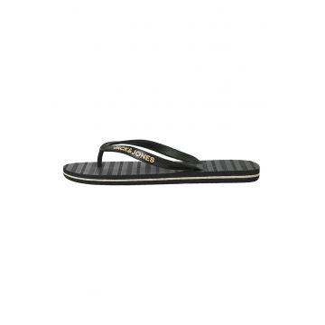 Papuci flip-flop cu logo - Gri antracit