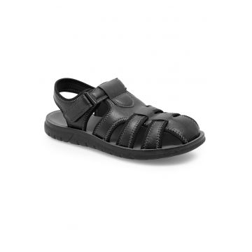 Sandale barbat -  negru - sintetic - inchidere velcro