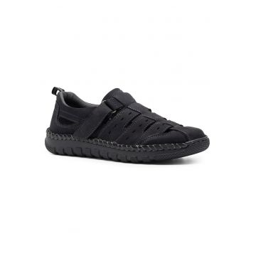 Sandale barbat -  piele naturala - albastru - 45 EU -
