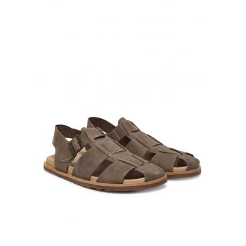 Sandale barbat -  piele naturala - maro