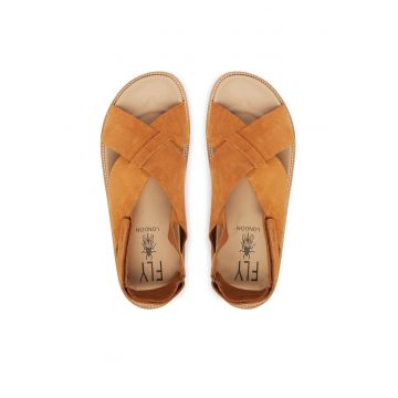 Sandale barbat -  piele naturala - maro -