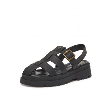 Sandale barbat -  piele naturala - negru - 37 EU -
