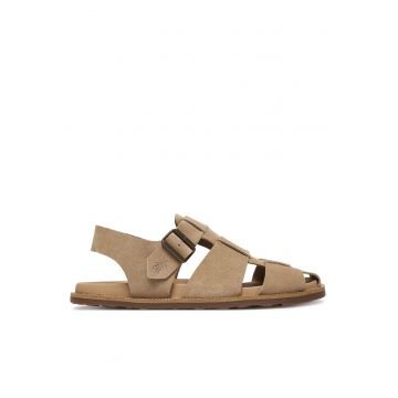 Sandale  piele naturala - bej -