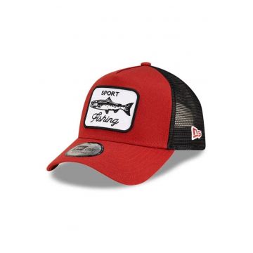 Sapca trucker ajustabila - cu insertii de plasa si aplicatie decorativa Fishing Patch Truck