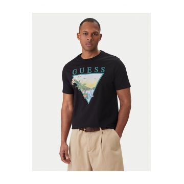 Tricou barbatesc -  bumbac - negru