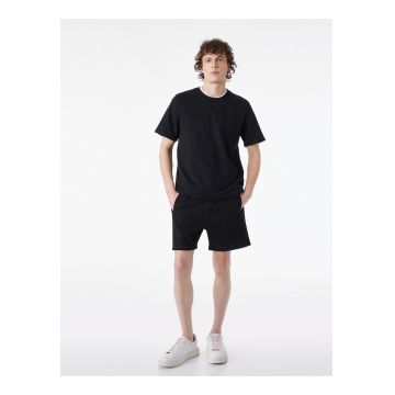 Tricou cu decolteu la baza gatului - Gri antracit