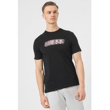 Tricou cu logo pentru fitness - Negru