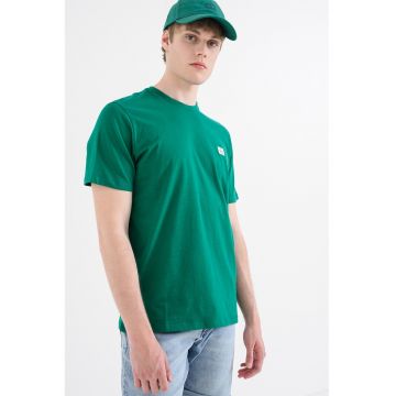 Tricou de bumbac cu logo - Verde irlandez