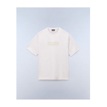 Tricou din bumbac cu aplicatie logo Box