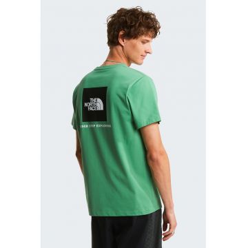 Tricou regular fit cu imprimeu logo pe piept Evolution Box - Verde deschis