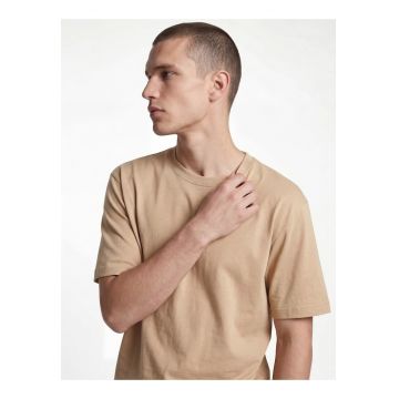 Tricou regular fit din bumbac - Maro nisip