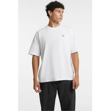 Tricou supradimensionat de bumbac - Alb optic