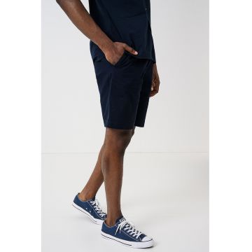 Bermude chino cu talie medie - Albastru ultramarin