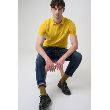 Blugi relaxed fit cu talie medie - Albastru inchis