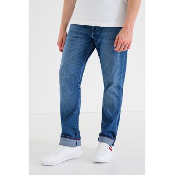 Blugi slim fit - Albastru melange
