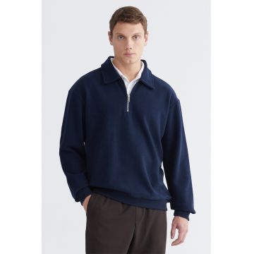 Bluza de trening regular fit uni - Bleumarin