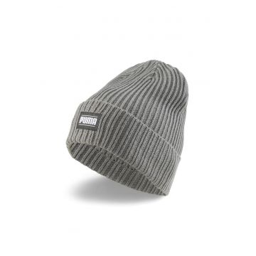 Caciula striata cu logo Classic - Gri