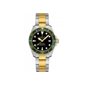Ceas barbatesc  C032.807.22.051.01 Automatic Argintiu - Verde