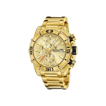 Ceas barbatesc  F20492/1 Quartz Auriu