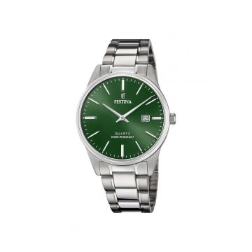 Ceas barbatesc  F20511/5 Quartz Argintiu