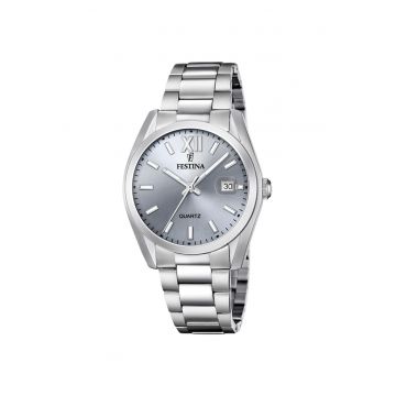 Ceas barbatesc -  F20707/1 - Quartz - Argintiu