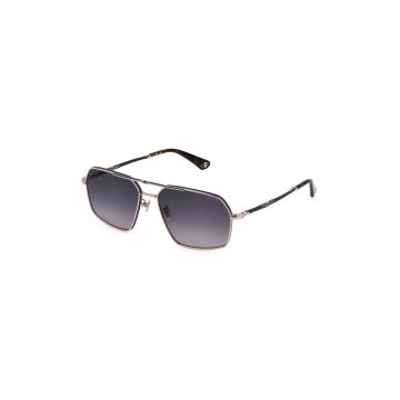 Ochelari de soare -  SPLL86-580F94 - metal - gri - lentile ø 58 mm - protectie UV400 - tip de lentile degradate - include husa de marca