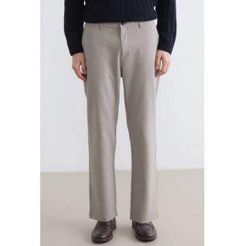 Panaloni eleganti slim fit - Gri deschis