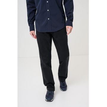 Pantaloni chino cu croiala dreapta - Negru
