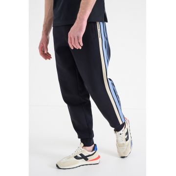 Pantaloni de trening regular fit cu snururi de ajustare - Bleumarin