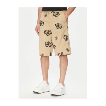 Pantaloni scurti  bej - material usor -