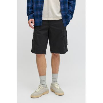 Pantaloni scurti cargo lejeri - Negru stins