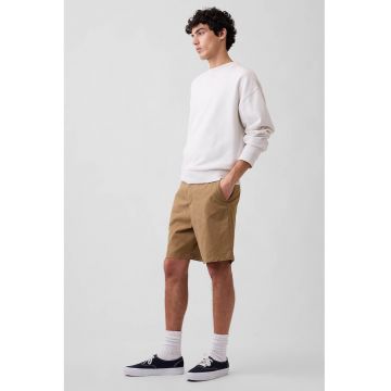 Pantaloni scurti chino cu buzunare - Caramel
