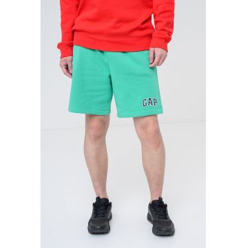 Pantaloni scurti cu imprimeu logo - Verde electric