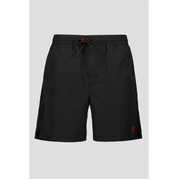 Pantaloni scurti de baie cu dublura interioara de plasa - Negru
