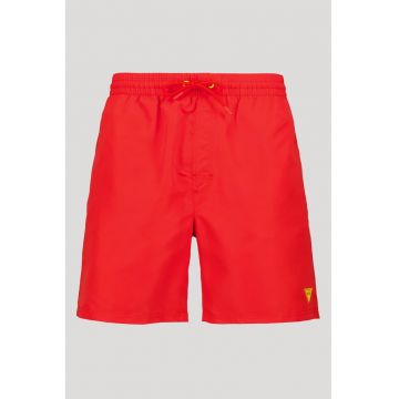 Pantaloni scurti de baie cu dublura interioara de plasa - Rosu