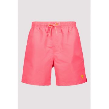 Pantaloni scurti de baie cu dublura interioara de plasa - Roz neon