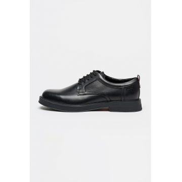 Pantofi derby din piele Lenner - Negru