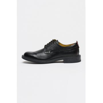 Pantofi derby din piele Lysander - Negru
