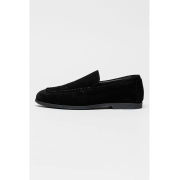 Pantofi loafer din piele intoarsa Low Prof - Negru