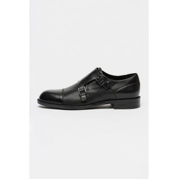 Pantofi monk din piele Tayil - Negru