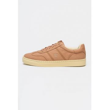 Pantofi sport low-cut cu sireturi - Maro