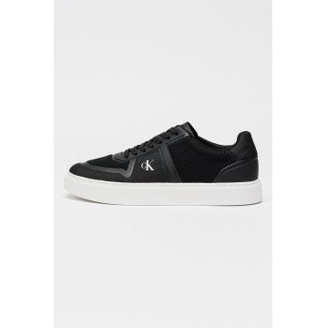 Pantofi sport low-cut din material textil Classic Cups - Negru