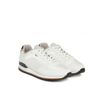 Pantofi sport  model Open White 122 - fitness - alb - piele ecologica