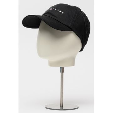 Sapca de bumbac cu logo - Alb/Negru
