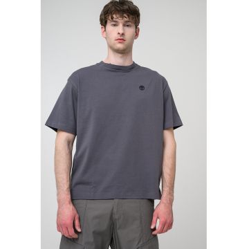 Tricou cu decolteu la baza gatului si maneci cazute Dunstan River - Gri inchis