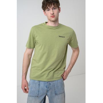 Tricou cu imprimeu grafic foto pe partea din spate - Verde deschis