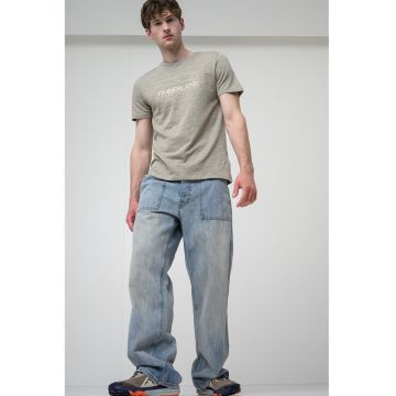 Tricou cu imprimeu grafic Outlined - Maro taupe deschis