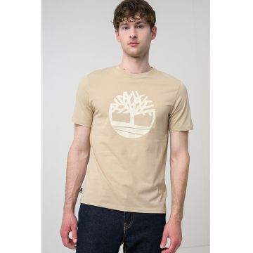 Tricou de bumbac Northwood Tree - Bej