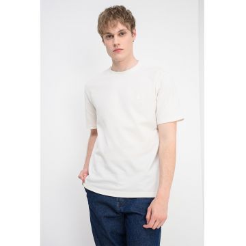 Tricou din bumbac organic - Alb fildes
